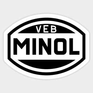 VEB Minol logo (original in black) Sticker